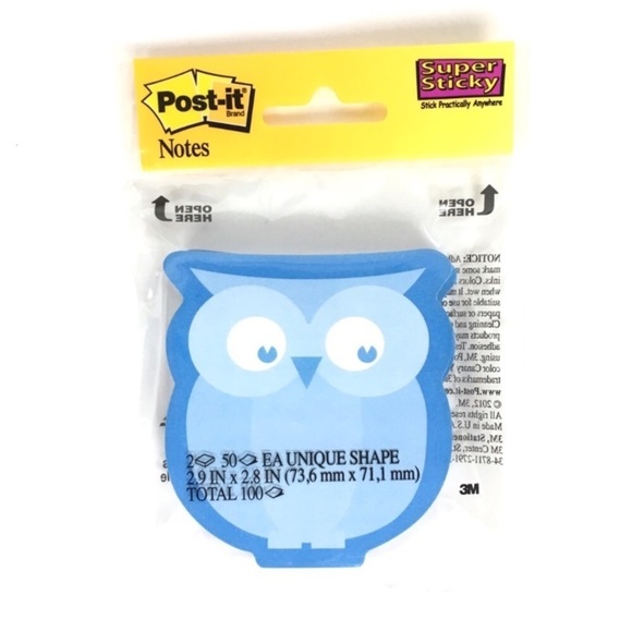 Sticky Notes Post It Up & Up Owl Fox Stationery Page Flags Planner Accessories - Picture 3 of 5